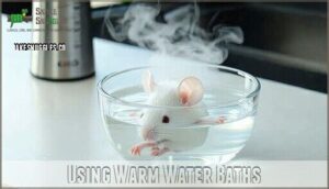 using warm water baths