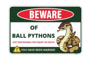 Venicor Ball Python Sign   B0BVYSKD8P
