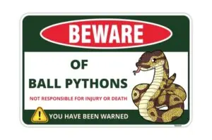 Venicor Ball Python Sign B0BVYSKD8P