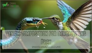 venom composition for immobilizing prey
