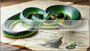 venomous snake permits