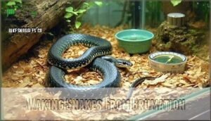 waking snakes from brumation