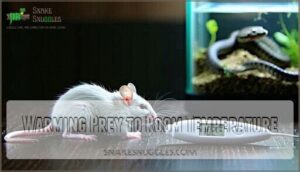 warming prey to room temperature