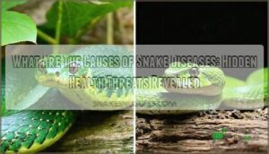 what are the causes of snake diseases