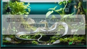 what are the symptoms of snake septicemia
