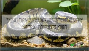 what does snake constipation look like
