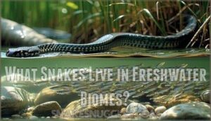 what snakes live in freshwater biomes