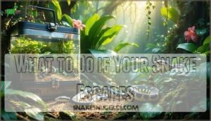 what to do if your snake escapes