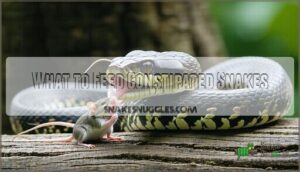 what to feed constipated snakes