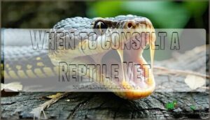 when to consult a reptile vet