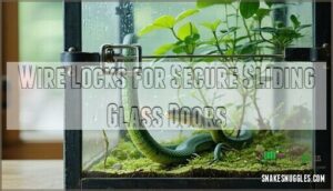 wire locks for secure sliding glass doors