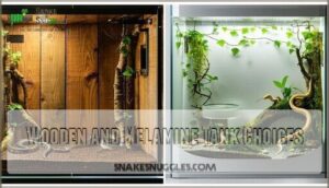 wooden and melamine tank choices