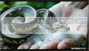 zoonotic potential of snake skin infections