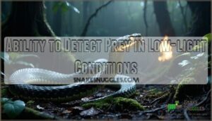 ability to detect prey in low-light conditions