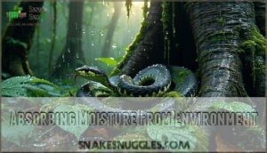 absorbing moisture from environment