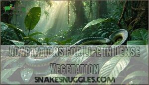 adaptations for life in dense vegetation