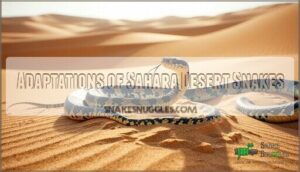 adaptations of sahara desert snakes