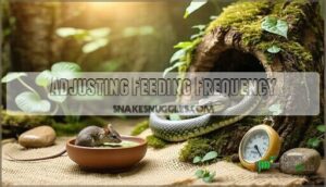 adjusting feeding frequency