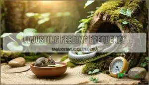 adjusting feeding frequency adjusting feeding frequency