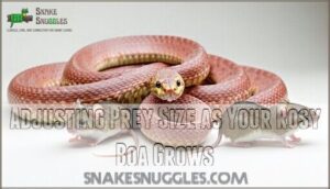 adjusting prey size as your rosy boa grows