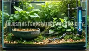 adjusting temperature and humidity