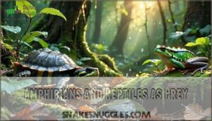 amphibians and reptiles as prey