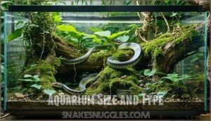 aquarium size and type