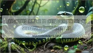 are snakes immune to their own venom are snakes immune to their own venom