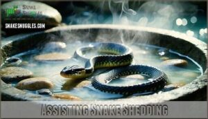 assisting snake shedding