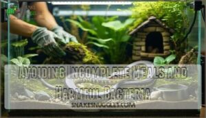 avoiding incomplete meals and harmful bacteria