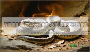 avoiding overfeeding and underfeeding