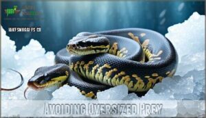 avoiding oversized prey