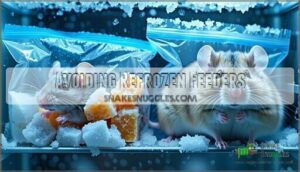 avoiding refrozen feeders