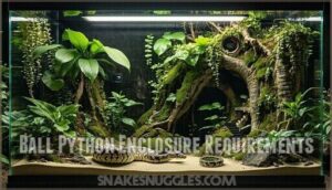 ball python enclosure requirements