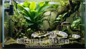 ball python hunger signs