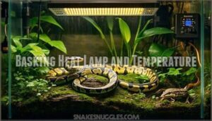 basking heat lamp and temperature
