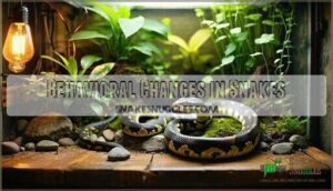 behavioral changes in snakes