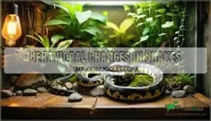 behavioral changes in snakes behavioral changes in snakes