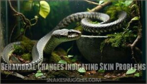 behavioral changes indicating skin problems