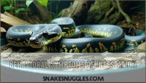 behavioral symptoms of infestation