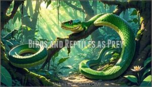 birds and reptiles as prey
