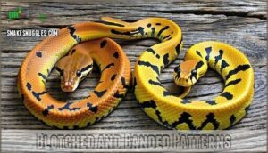 blotched and banded patterns