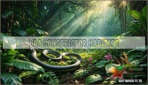 boa constrictor habitats