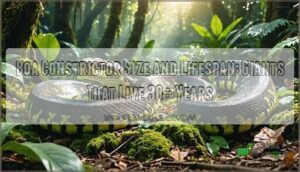 boa constrictor size and lifespan