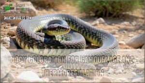 body coloration for camouflage and thermoregulation