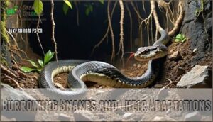 burrowing snakes and their adaptations