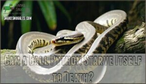 can a ball python starve itself to death