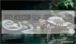 can snakes and turtles live together