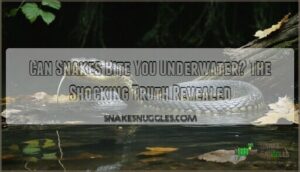 can snakes bite you underwater