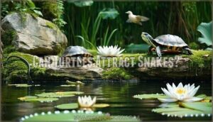 can turtles attract snakes